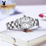 New Original Luxury Women Watch Waterproof Calendar Luminous Stainless Steel Elegant Fashion Quartz Wristwatches
