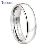 High Polished Domed 2/3/4/5/6/7/8/10MM Shiny Tungsten Rings For Men Women