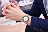 Luxury Chronograph AR Sapphire Mirror Ceramic Bezel New Moon Men's Quartz Watches