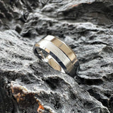 Brushed Polished Design Grooved Beveled Classic 6MM 8MM Tungsten Wedding Rings
