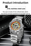 Super Luminous 20 Bar Waterproof Stainless Steel Sapphire Glass Mechanical Watch