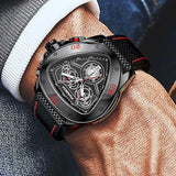 Top Brand Luxury Big Dial Chronograph Quartz Watches for Men - Sports Watches Military Style Wrist Watches