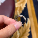 GRA Certified Round Moissanite Diamonds Half Eternity Ladies Rings Real Sterling Silver Wedding Party Fine Jewellery