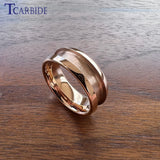 Grooves Domed Polished Finish 4/6/8mm Tungsten Wedding Engagement Rings