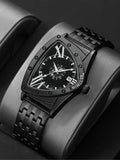 Luxury Classic Brand Multicolour Triangle Quartz Wristwatches -  Dial wth Roman Numerals Business Mens Wristwathes