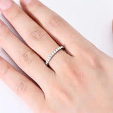 Superb GRA Certified Full 2mm Round Moissanite Diamonds Eternity Ladies S925 Sterling Silver Wedding Fine Jewellery