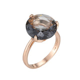 14 Karat Gold Filled Grey AAA Zircon Crsytal Fashion Rings For Women Fine Jewellery