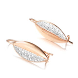 14K Gold Filled With Silver Colour Fashion Rhombus English Needle Drop Earrings