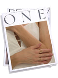 18K Smooth Stainless Steel AAA Zirconia Diamonds Round Square Delicate Trendy Ring