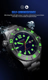 New Professional Dive Sport Mechanical Watches 316L Stainless Steel Sapphire Crystal 50Bar Auto Date Wristwatches