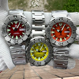 Monster 200M Waterproof NH36 Day Function Sapphire Glass Automatic Movement Steel Bezel SD1984 Steel Bracelet Watch