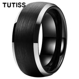 Domed Brushed Finish Large 10mm Classic Tungsten Carbide Men Women Wedding Rings