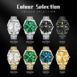 High Quality Luxury Fashion Trend Original Stainless Steel Waterproof Calendar Luminous Quartz Watches for Men