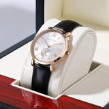 New Elegant Fashion Simplicity Womens Watches Original Quartz Movement Rose Gold Plated Watches for Women