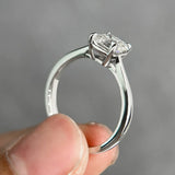 Amazing 1/2/3/5CT Asscher Cut VVS1 D Colour Moissanite Diamond Silver Solitaire Ring