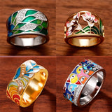 Slection of Multicolour Handmade Charm High Luxury Rings Fashion Jewellery