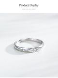 High Quality Charm Star Silver Fashion Shining AAAA Lab Created Diamond Ring