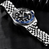 Luxury Design V3 Version GMT Watches Men's Luxury Sapphire Automatic Mechanical Stainless Steel Waterproof Watch