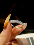 Amazing vvs1 D Colour 1.5CT Moissanite Eternity Rings Luxury Fine Jewellery