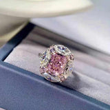 Excellent Crushed Ice Cut High Quality AAAAA High Carbon Pink Sapphire Gemstone Rings -  Popular Fine Jewellery - The Jewellery Supermarket