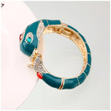 New Unique Design 6 Colours Gold Plated with Full AAA Rhinestones Dolphin Animal Enamel Statement Bracelet Bangle - The Jewellery Supermarket