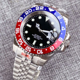 200m Waterproof Automatic Diver Watches Mechanical Movement Luminous Jubilee Strap