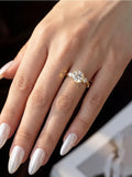 Remarkable 1.2 Carat VVS1 D Colour Moissanite Double Round Solitaire Ring