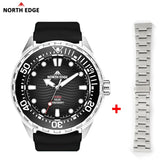 Solar Dive Luxury Quartz 316L Stainless Steel 300M Waterproof Diving Sport Watches