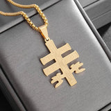 Exquisite Men's Ladies Cross Stainless Steel Pendant Necklace Gothic Religious Cross Amulet Jewellery - The Jewellery Supermarket