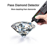 Remarkable 1ct Pear Cut D Colour VVS1 Moissanite Diamond Luxury Engagement Wedding Sterling Silver Rings for Women