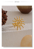 18K Gold Plated  Stainless Steel Hot Style Metal Sun Adjustable Trending Ring