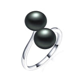 New Arrival Multicolour Natural Freshwater Pearl 925 Sterling Silver Fashion Rings