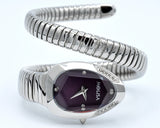 High Quality Gold Diamond Set Snake Shaped Dress Watch Bangle Unique Brand Watch