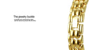 Fashion Gold Bracelet Stainless Steel Quartz Vintage Ladies Watches -  Zircon Diamonds Wristwatches Gifts for Women