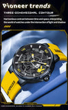 PLAYBOY Luxury Original Silicone Strap Fashion Casual Quartz High Quality Waterproof Watches for Men