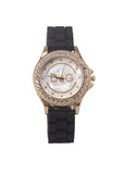 Luxury Famous Brand Ladies Watches - Multicolour Silicone Strap Sports Diamond Quartz Wrist Watches For Women - The Jewellery Supermarket