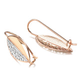 14K Gold Filled With Silver Colour Fashion Rhombus English Needle Drop Earrings