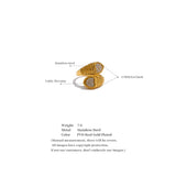 18K Gold Plated Stylish Adjustable Stainless Steel AAA Zirconia Diamonds Heart Snake Ring