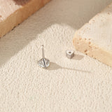 925 Sterling Silver Classic Round D Colour VVS1 Moissanite Helix Stud Earrings