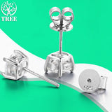 Affordable 18KGP Colour Moissanite Damond Earrings - Solid 925 Sterling Sliver Sparkling Diamond Ear Studs Fine Jewelry for Women Gift