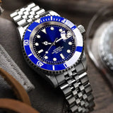 200m Waterproof Automatic Diver Watches Mechanical Movement Luminous Jubilee Strap