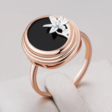 Selection of 14K Filled Gold Black, White AAA Zircon Crystals Cocktail Luxury Rings