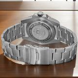 Waterproof Luxury Brand Watch AD2504 Stainless Steel Black Dial Sappire Luminous NEW Ceramic Bezel Dive Watches