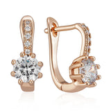 14 Karat Gold Filled Shiny AAA  Zircon High Quality Bridal Wedding Fine Jewellery Earrings