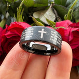 Laser Engraved Pipe Cut Brushed Finish 6MM 8MM Tungsten Wedding Men Women Rings