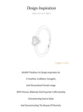 Glamorous Heart-shaped Sterling Silver Sparkling AAAA Lab Created Diamonds Ring