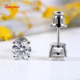 Classic Sparkling 18KGP 1ct Moissannite Diamonds Stud Earring for Women/Men, Fine Jewellery - The Jewellery Supermarket