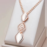 14K Rolled Gold Retro Ethnic Circular Geometric Shape Elegant Pendant And Necklace