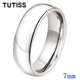 Shiny White Gold Color 2/3/4/5/6/7/8/10mm Tungsten Carbide Rings for Men Women