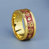 Classic Handmade Enamel Flowers Two Tone AAA Zircon Diamonds 925 Rings